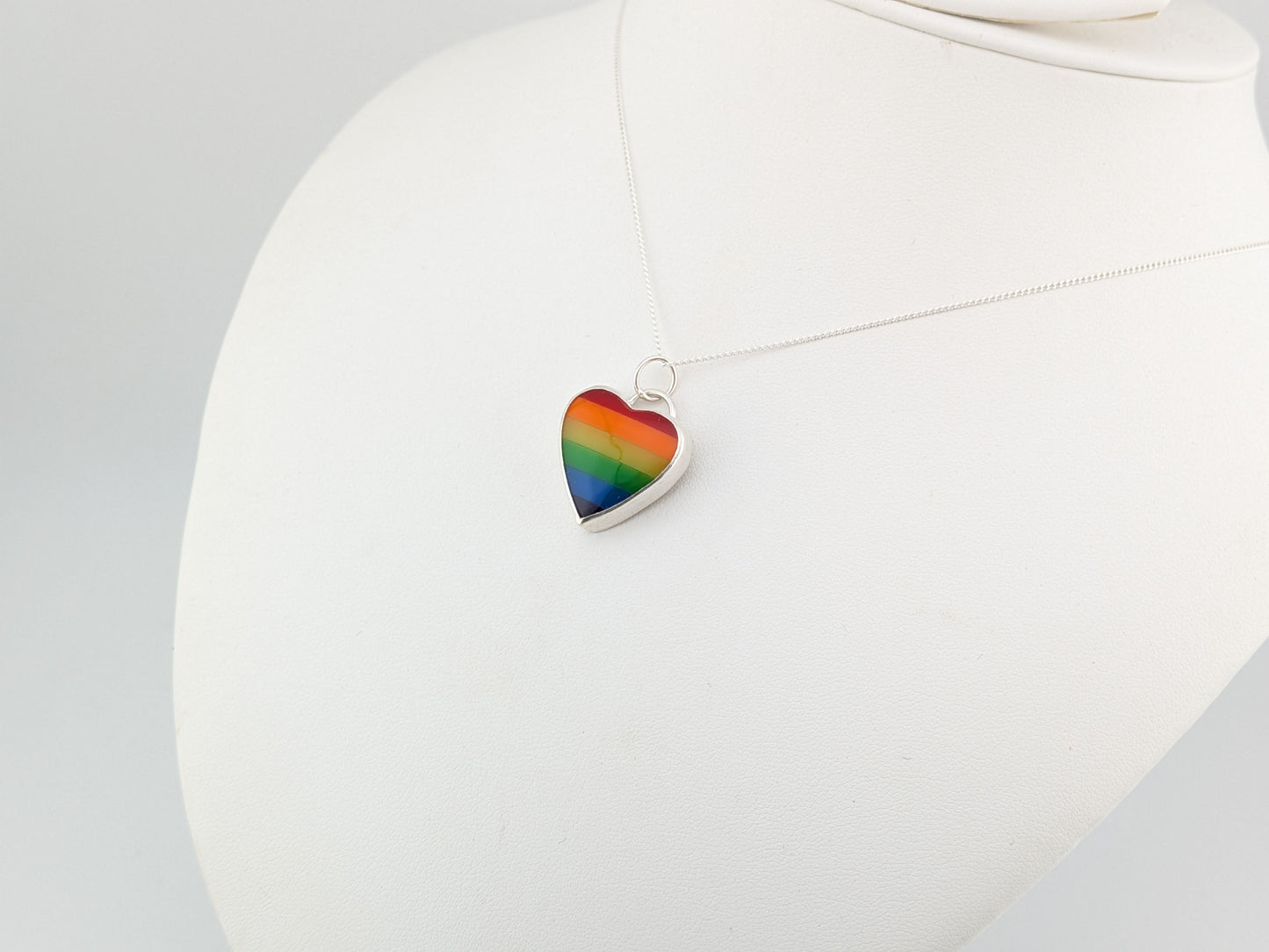 Rainbow Heart Pendant