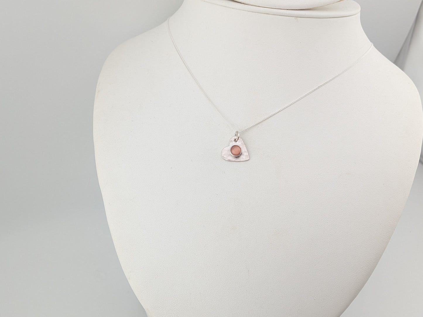 Mother of Pearl Heart Pendant