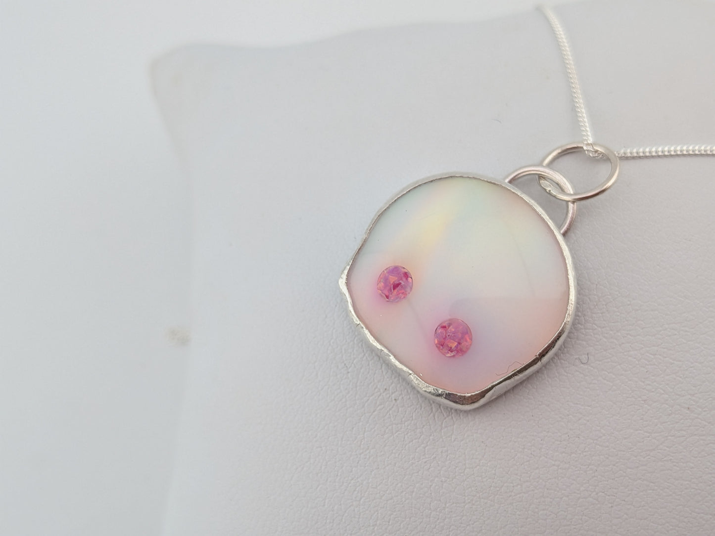Aurora Opal Skull Pendant