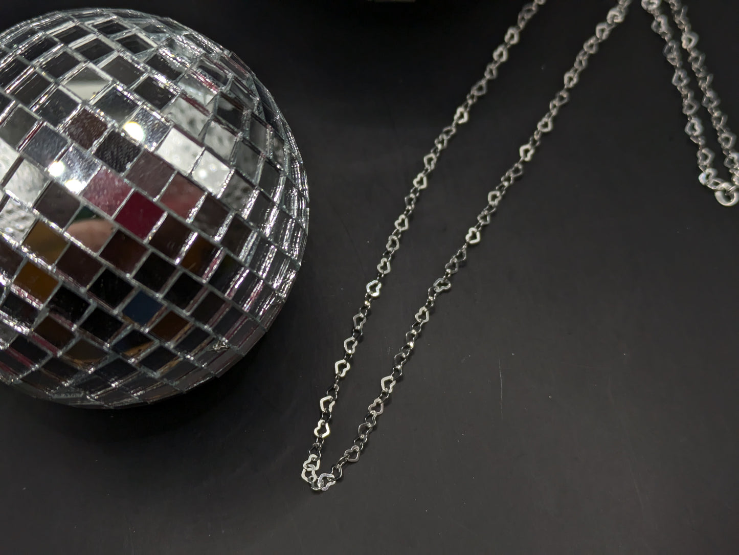 16" Mini Heart Link Chain