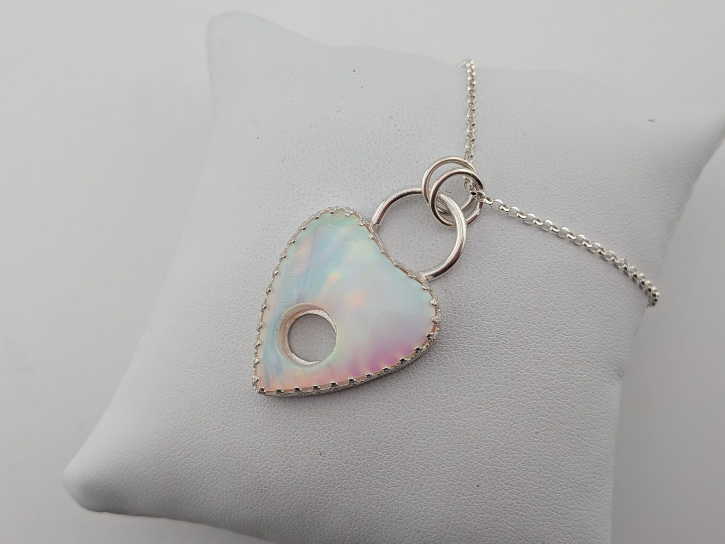 Aurora Opal Planchette Pendant