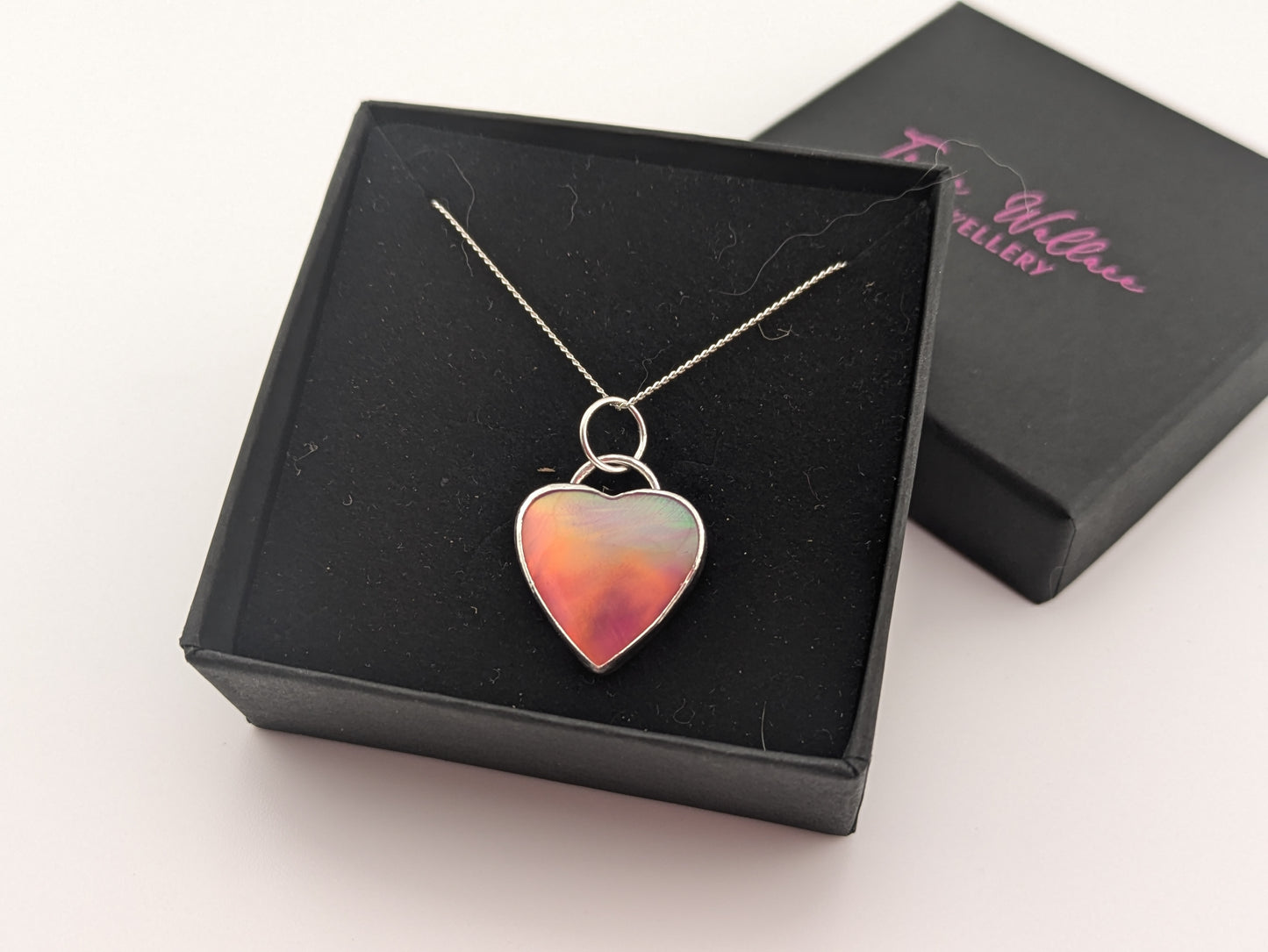 Aurora Opal Heart Pendant