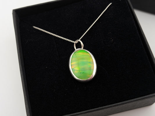 Juicy Green Bello Opal Pendant
