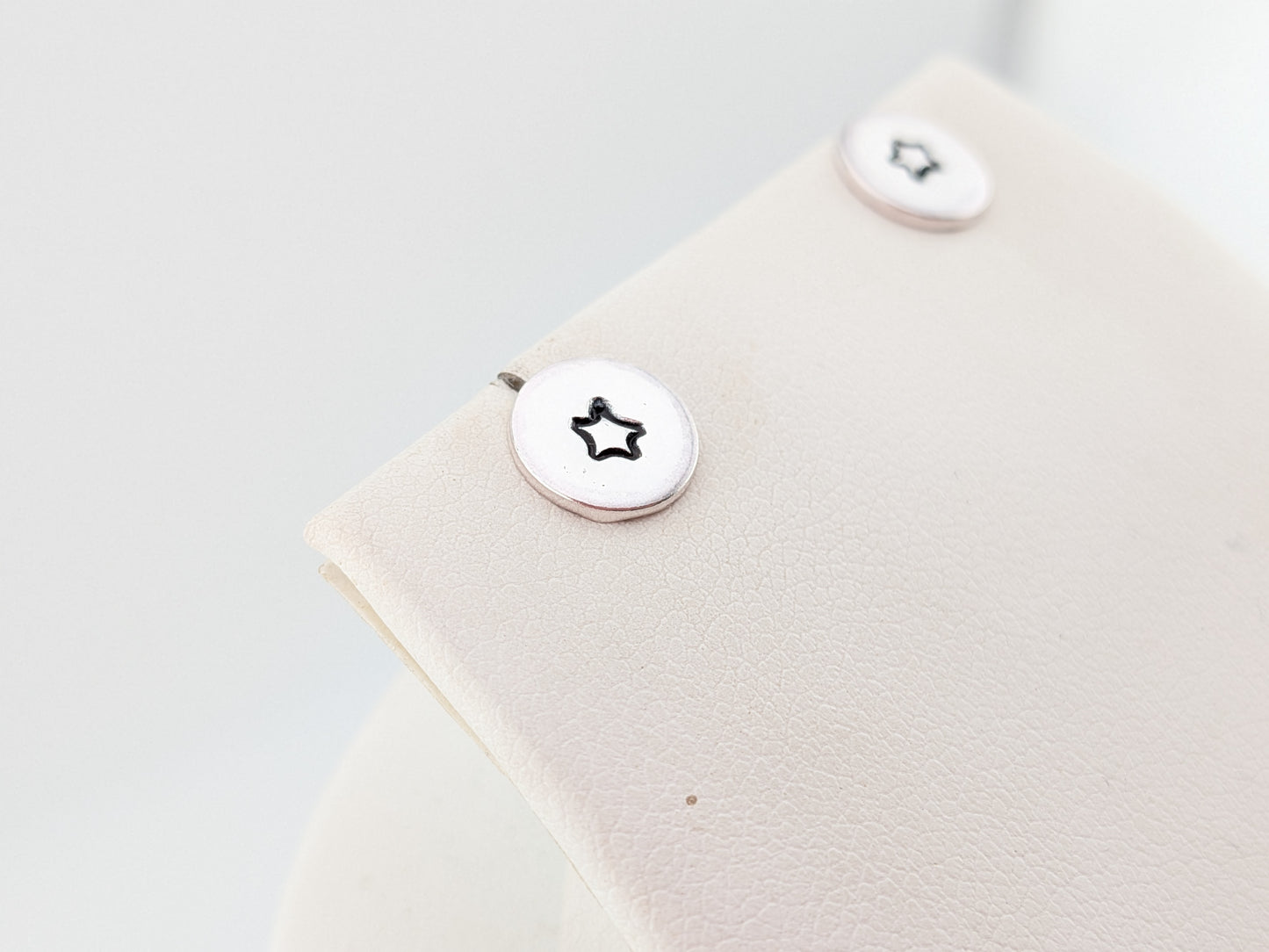Silver Studs with Star Design