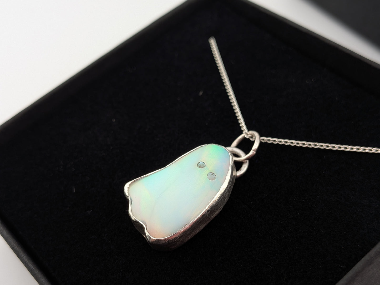 Aurora Opal Ghost Pendant