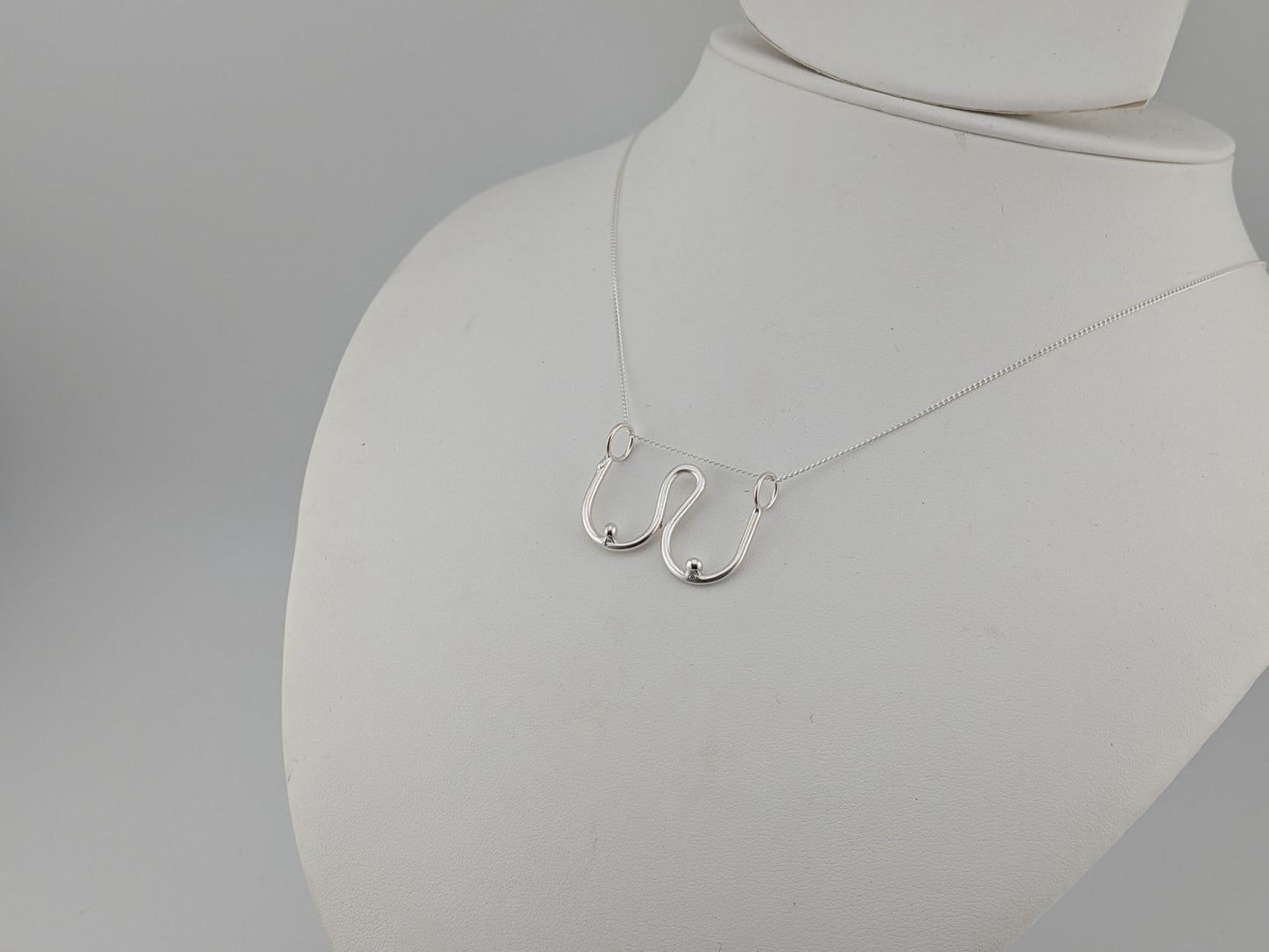 Sterling Silver Boobs Pendant