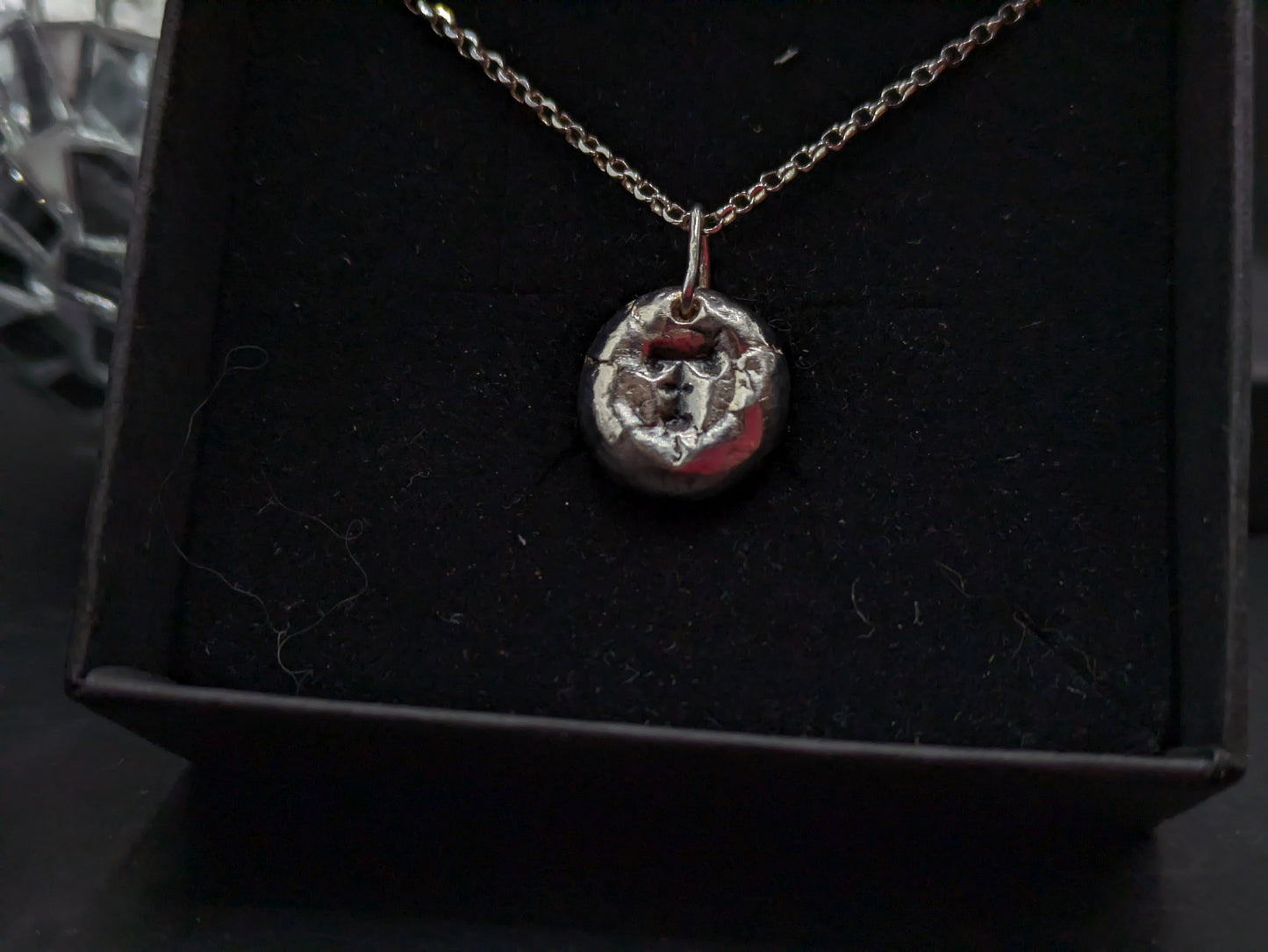 Solid Silver Initial Pendant