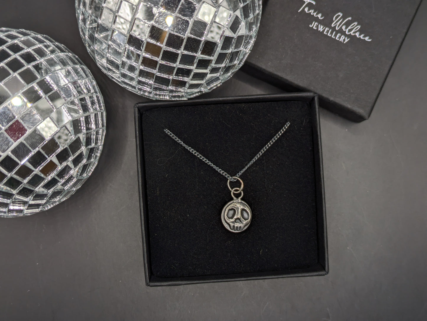 Solid Silver Skull Pendant