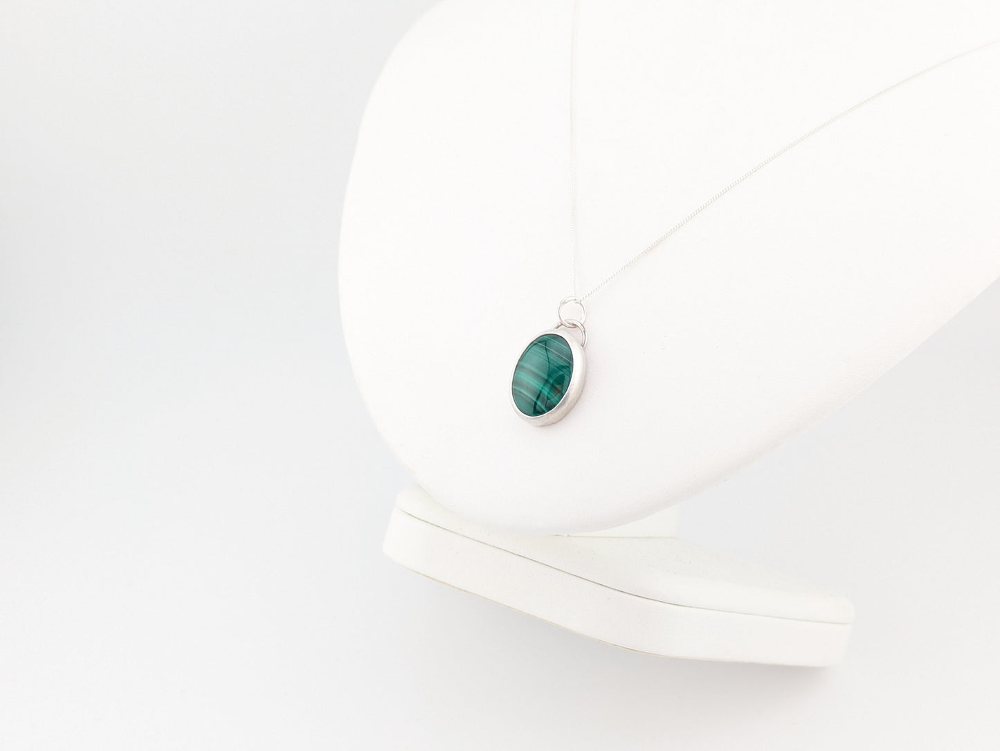Oval Malachite Pendant