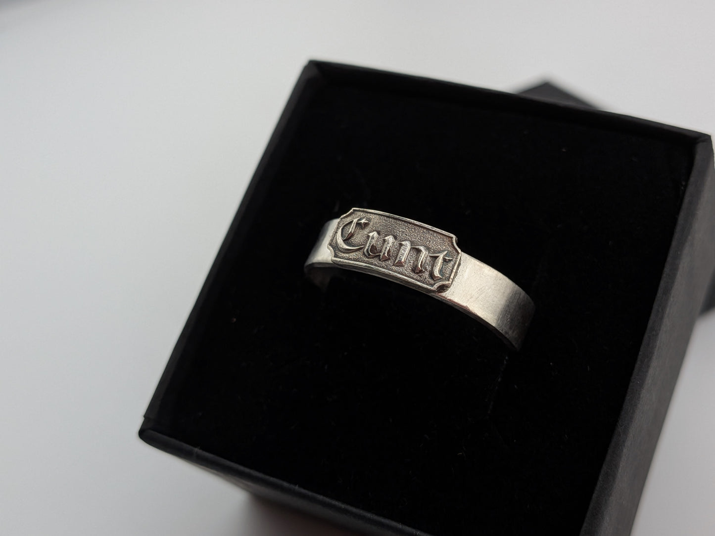 Sterling Silver C*nt Ring