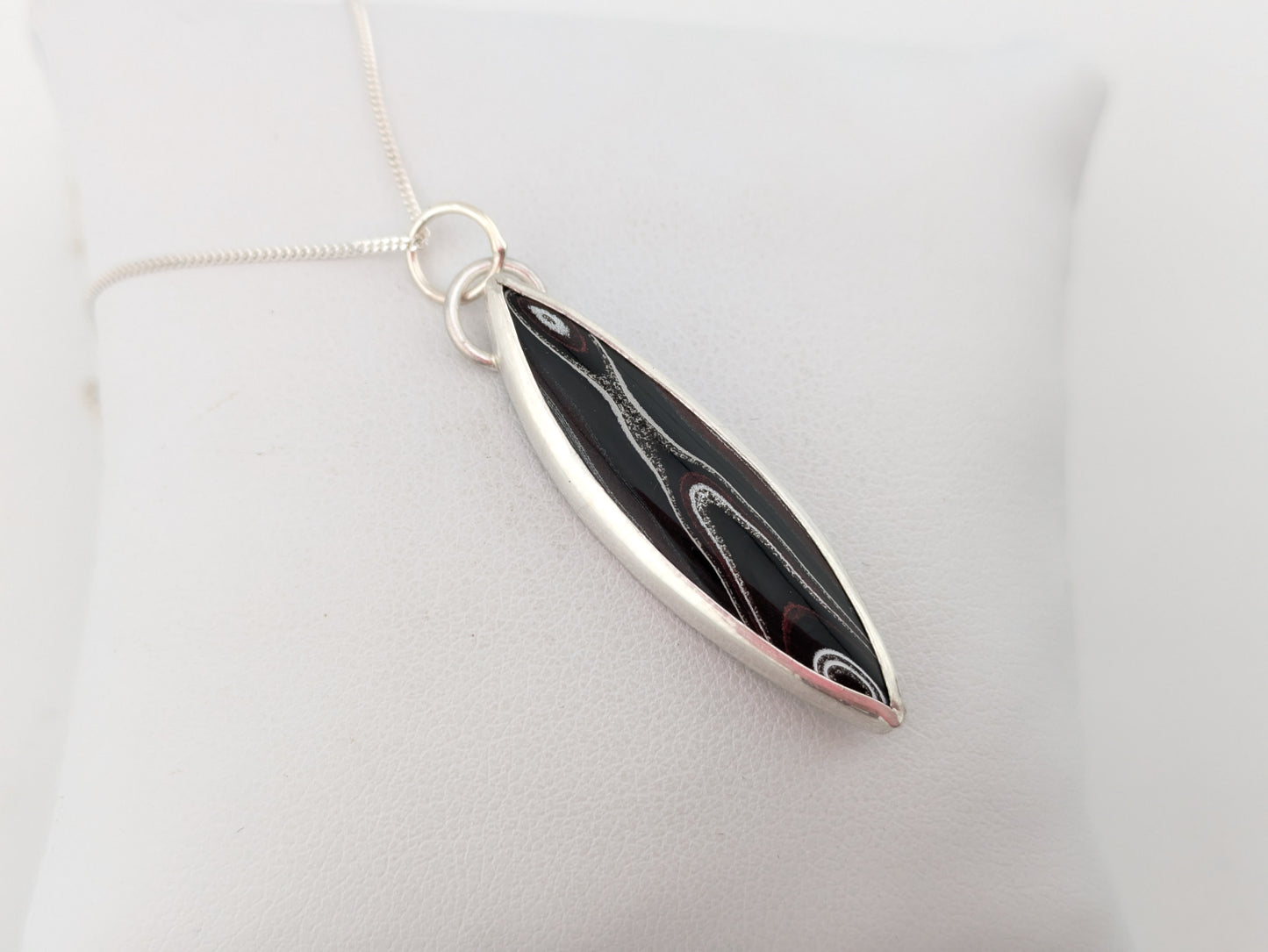 Marquise Fordite Pendant