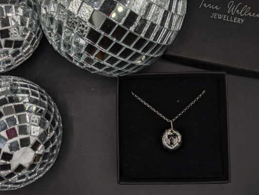 Solid Silver Initial Pendant