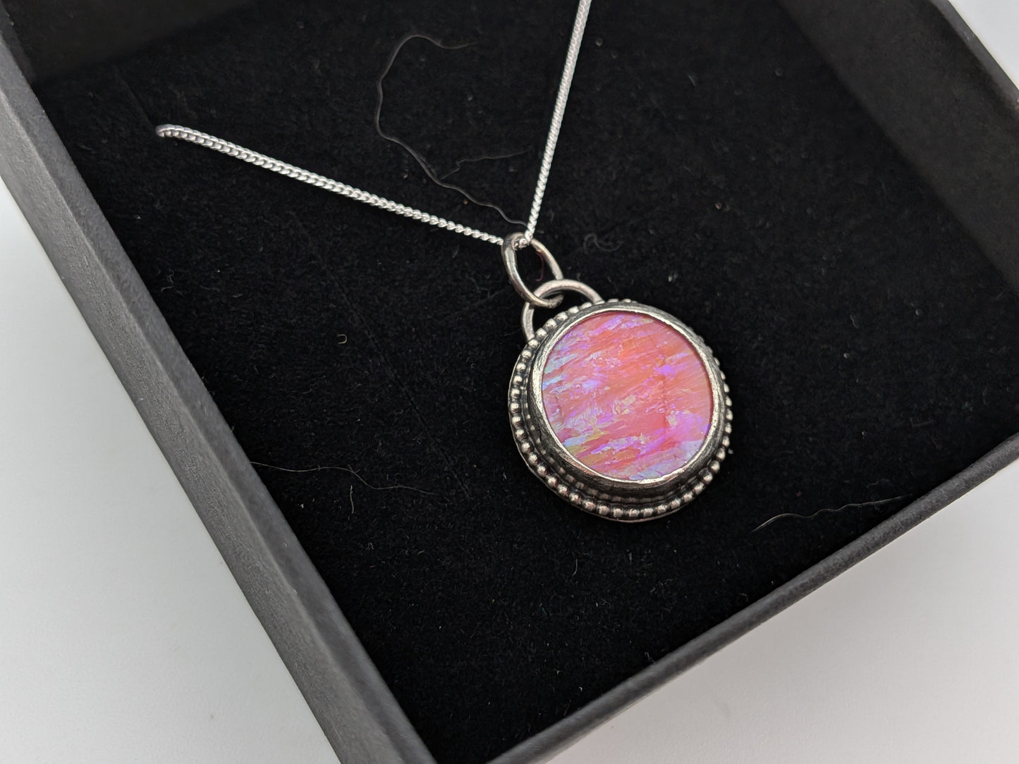 Neon Pink Bello Opal Pendant