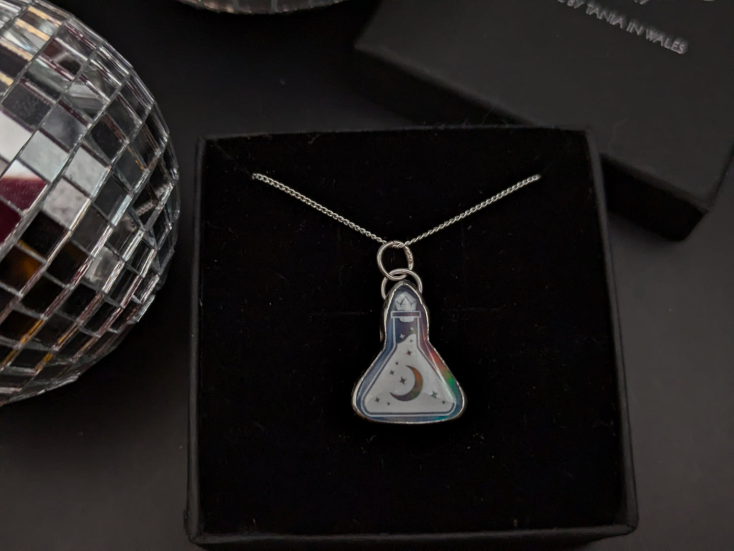 Sterling Silver Aurora Opal Potion Bottle Pendant