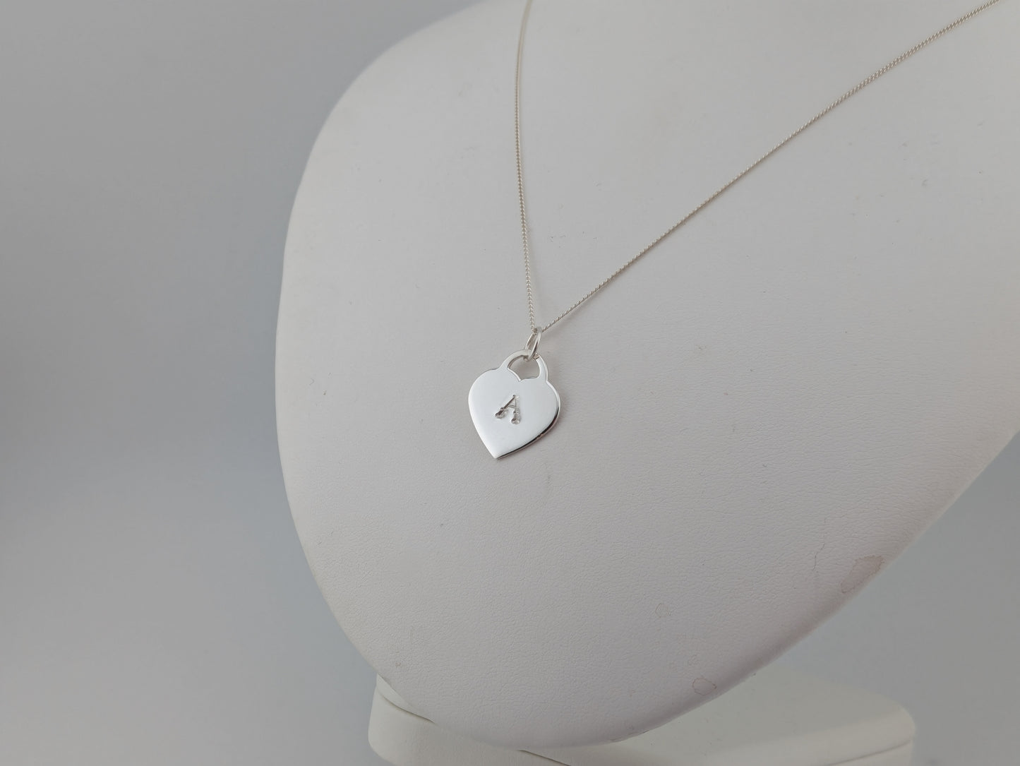 Heart Shaped Initial Pendant