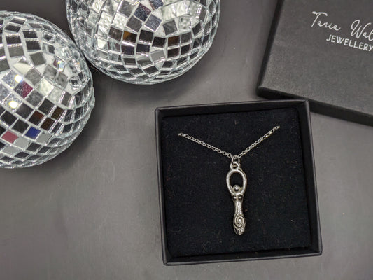 Solid Silver Goddess Pendant