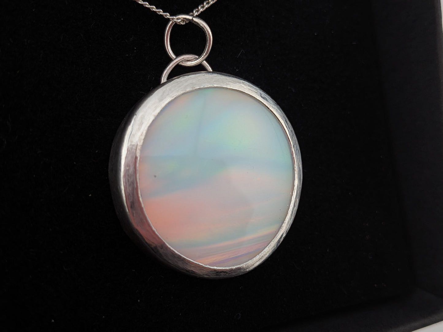 Aurora Opal Disc Pendat