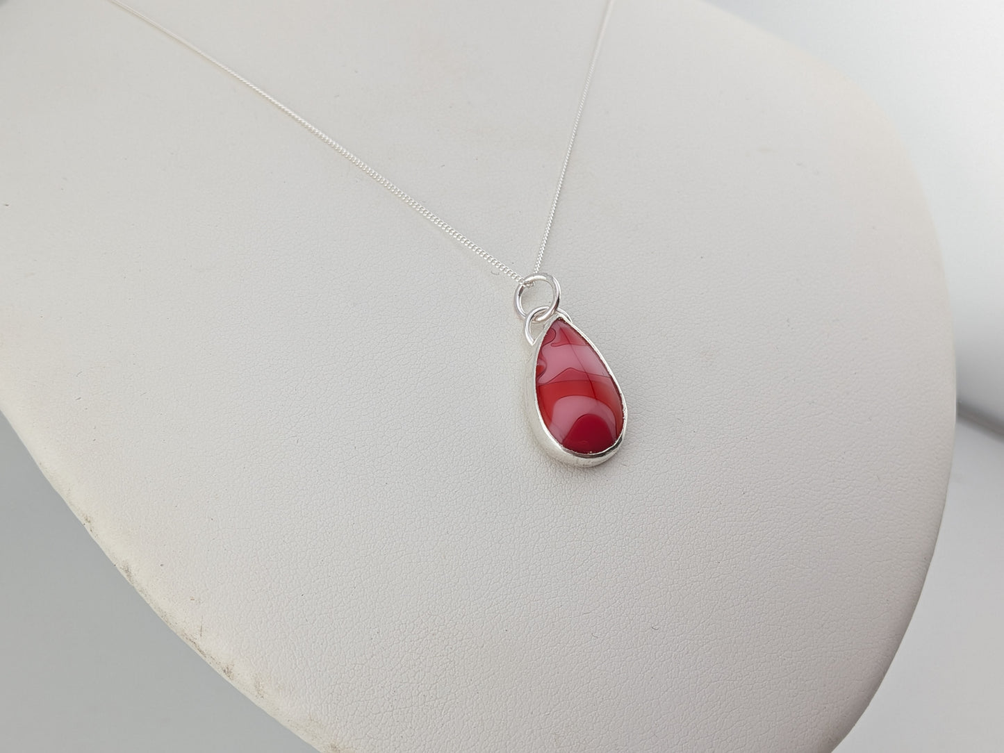 Pink and Red Acrylic Pendant