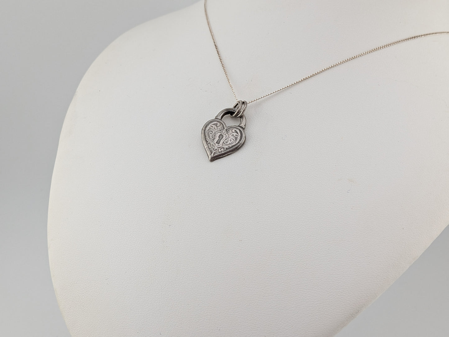 Heart Shaped Padlock Pendant
