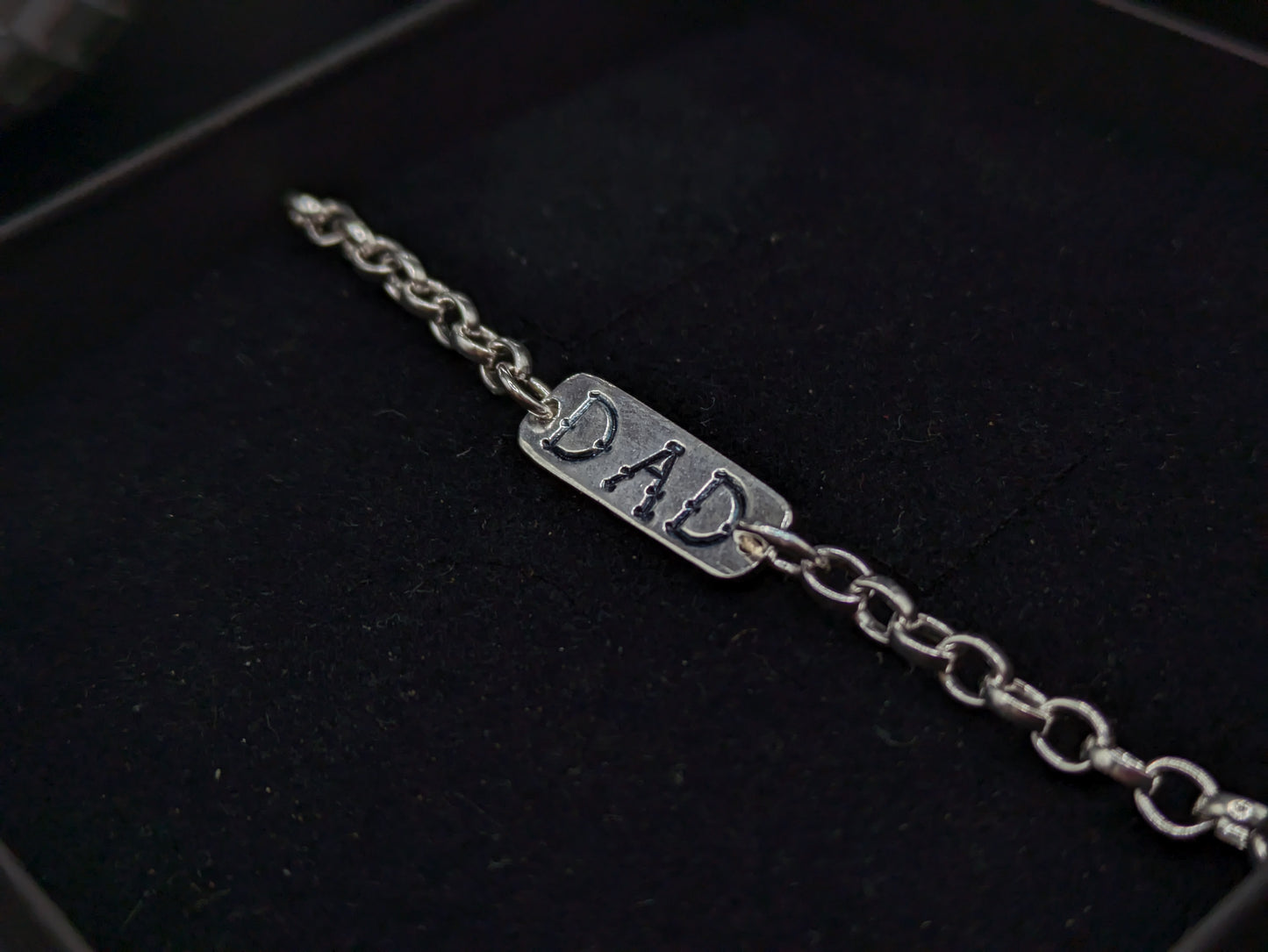 'DAD' Silver Bracelet