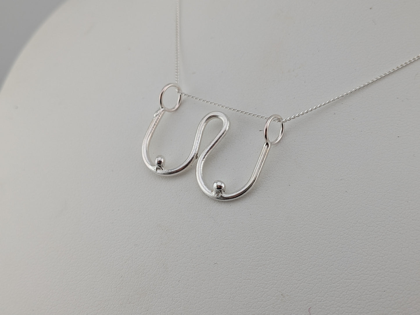Sterling Silver Boobs Pendant