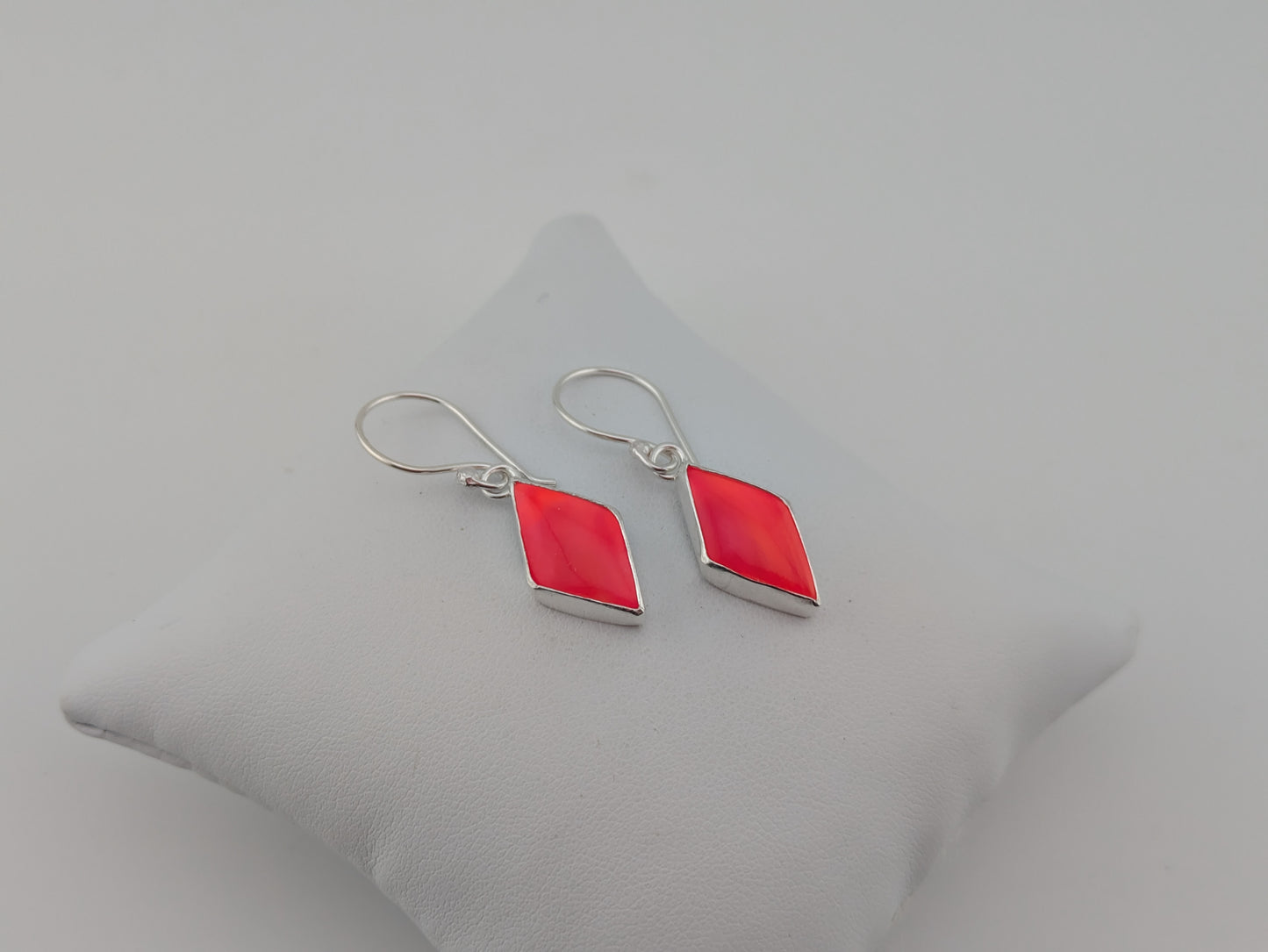 Bright Red/Orange Aurora Opal Drops