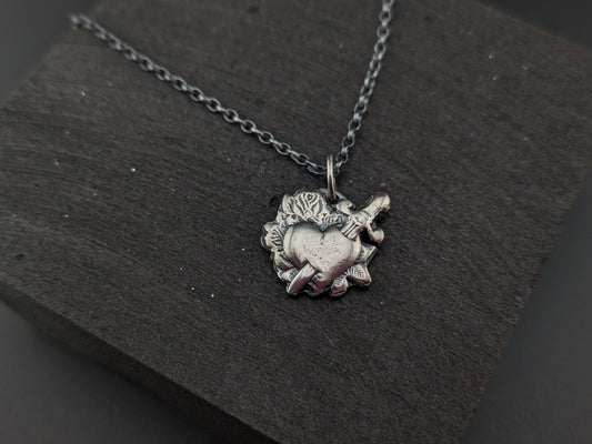 Heart and Dagger Pendant