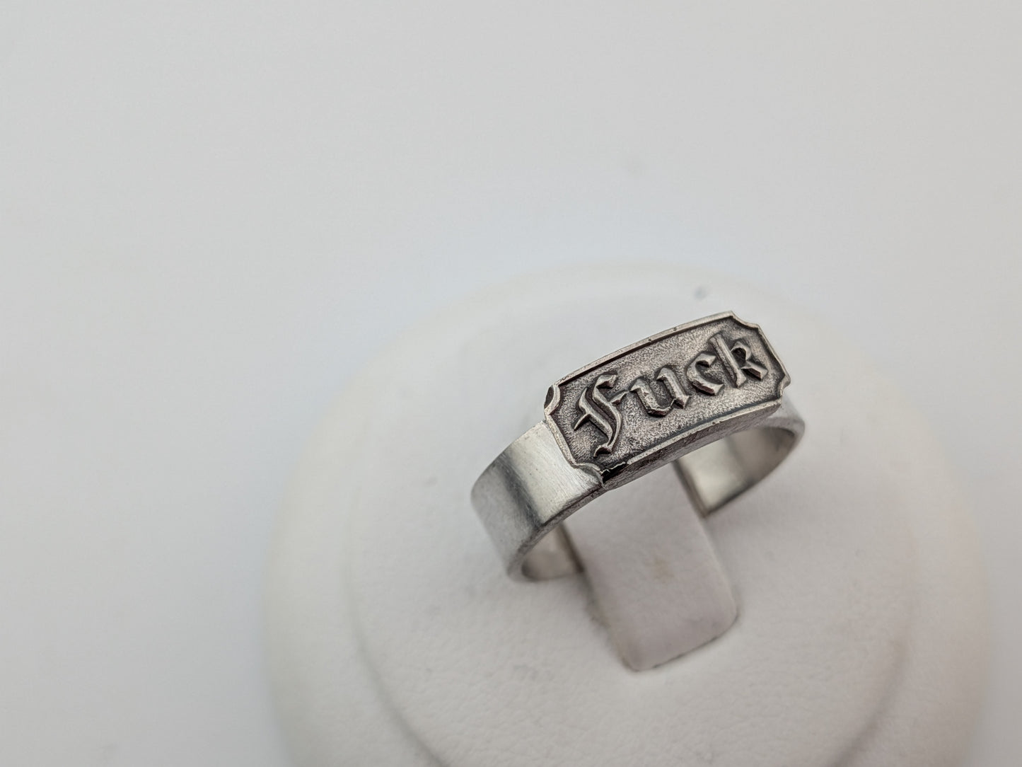 Sterling Silver F*ck Ring