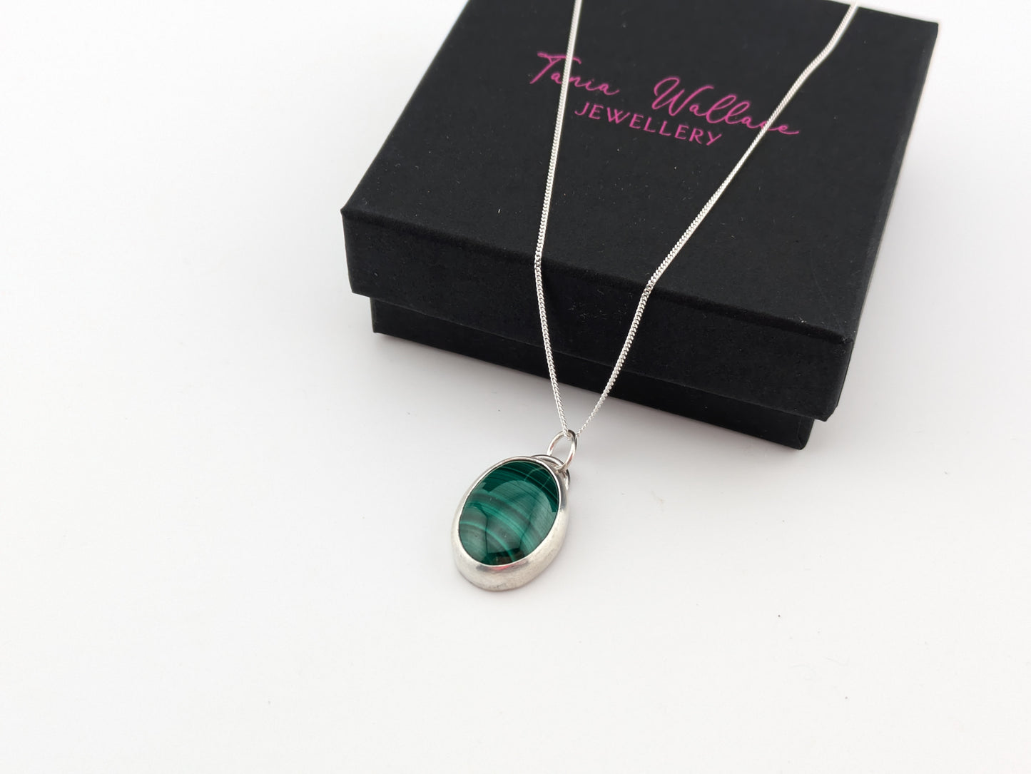 Oval Malachite Pendant