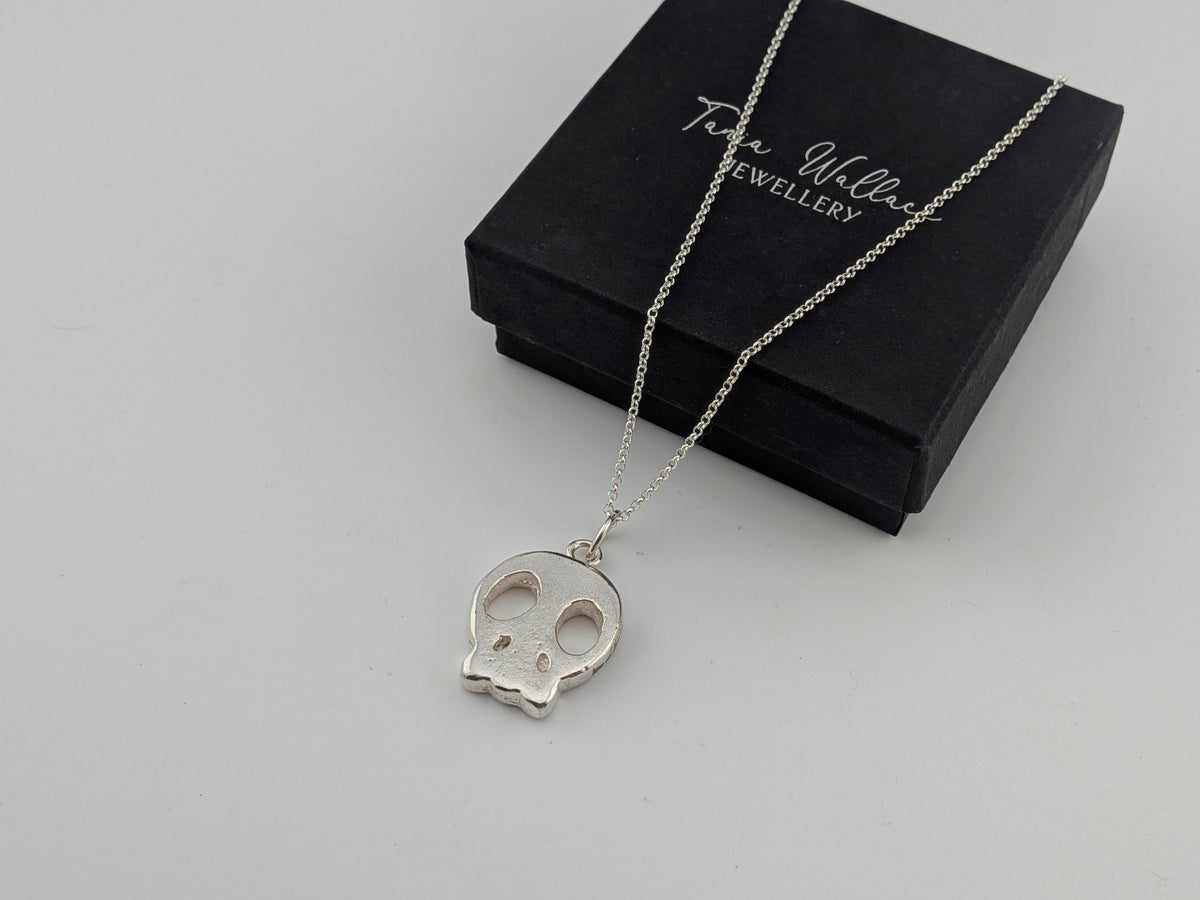 Sand Cast Skull Pendant