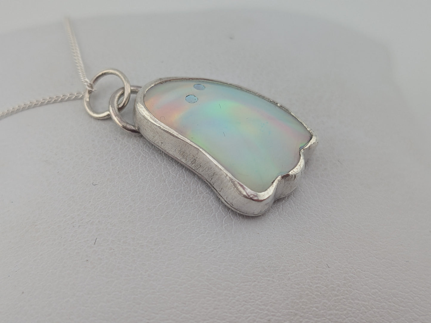 Aurora Opal Ghost Pendant