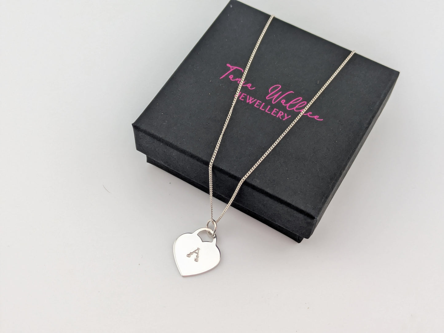Heart Shaped Initial Pendant