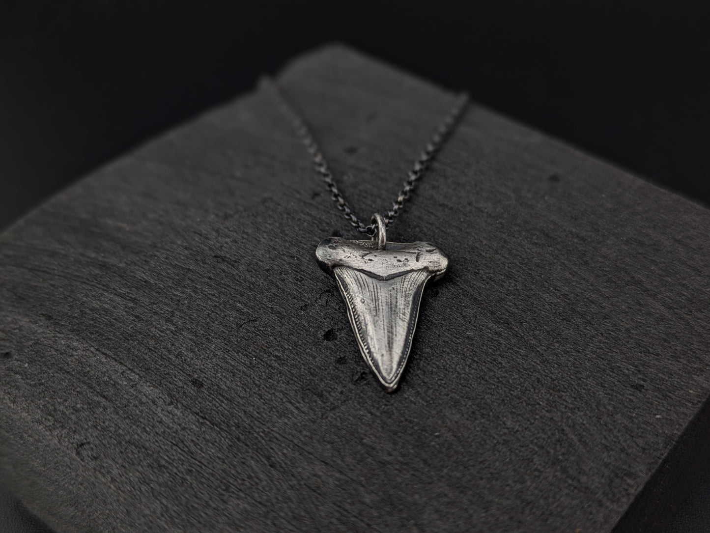 Sterling Silver Shark Tooth Pendant