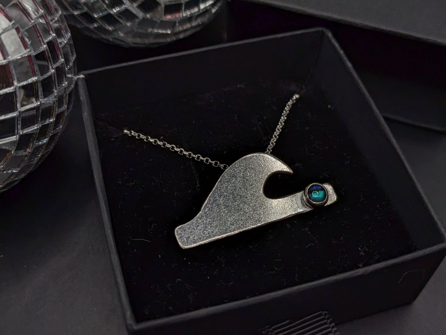 Silver Wave Pendant