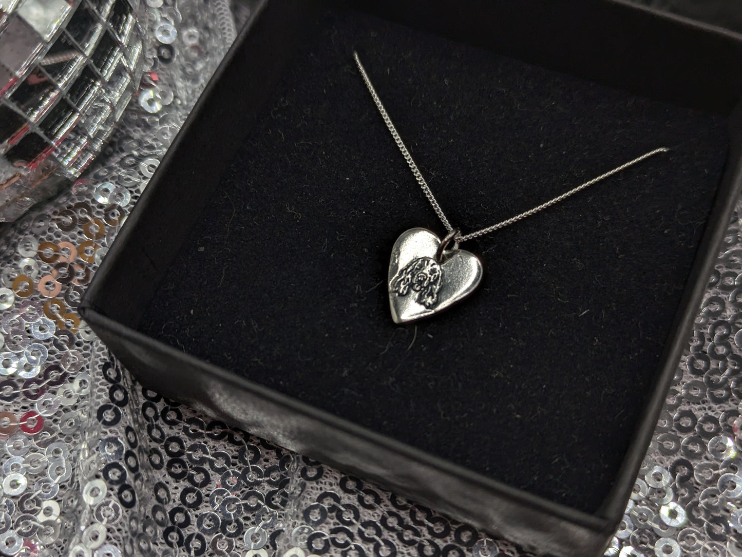 Spaniel Heart Pendant