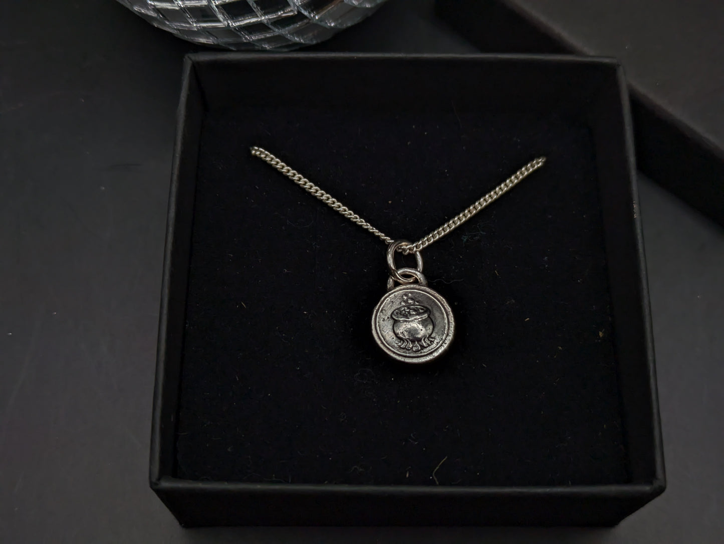 Bubbling Cauldron Pendant on Chain