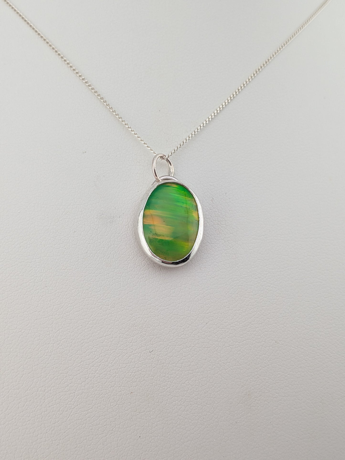 Juicy Green Bello Opal Pendant