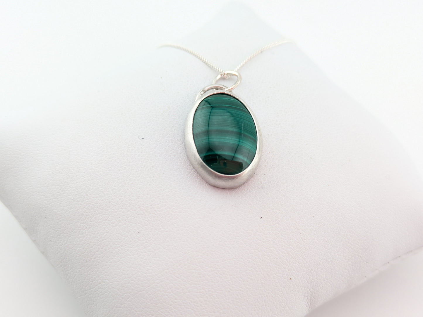 Oval Malachite Pendant
