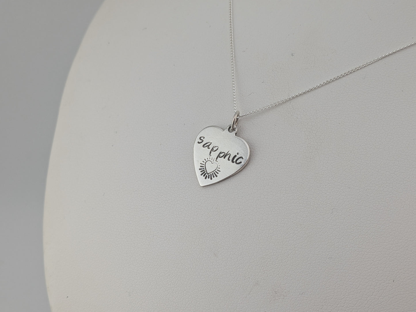 Sapphic Heart Pendant