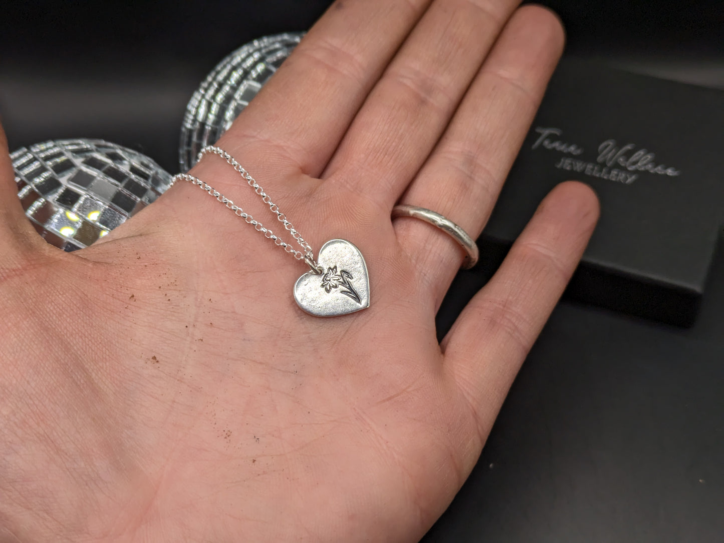Daffodil Heart Pendant