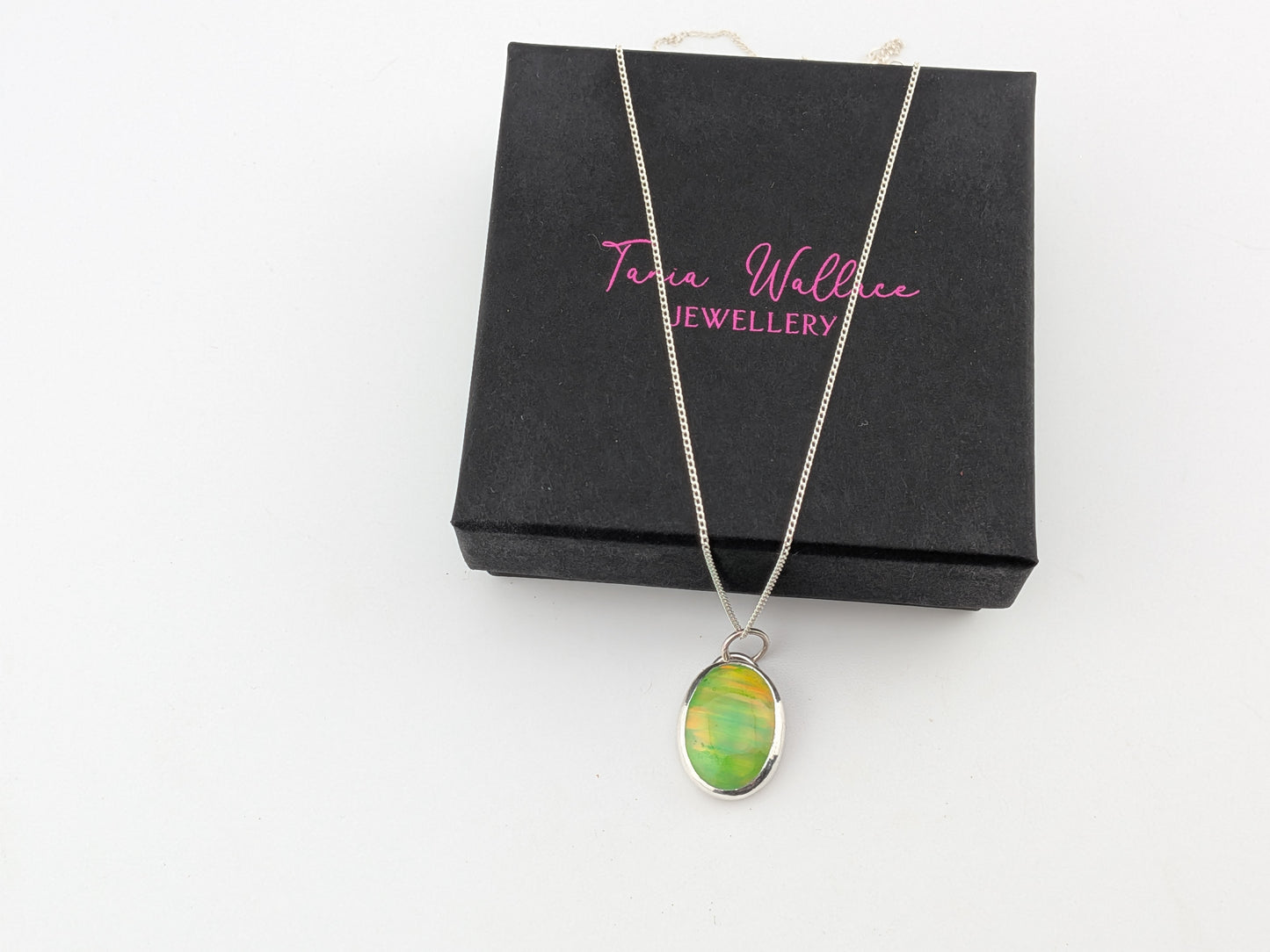 Juicy Green Bello Opal Pendant
