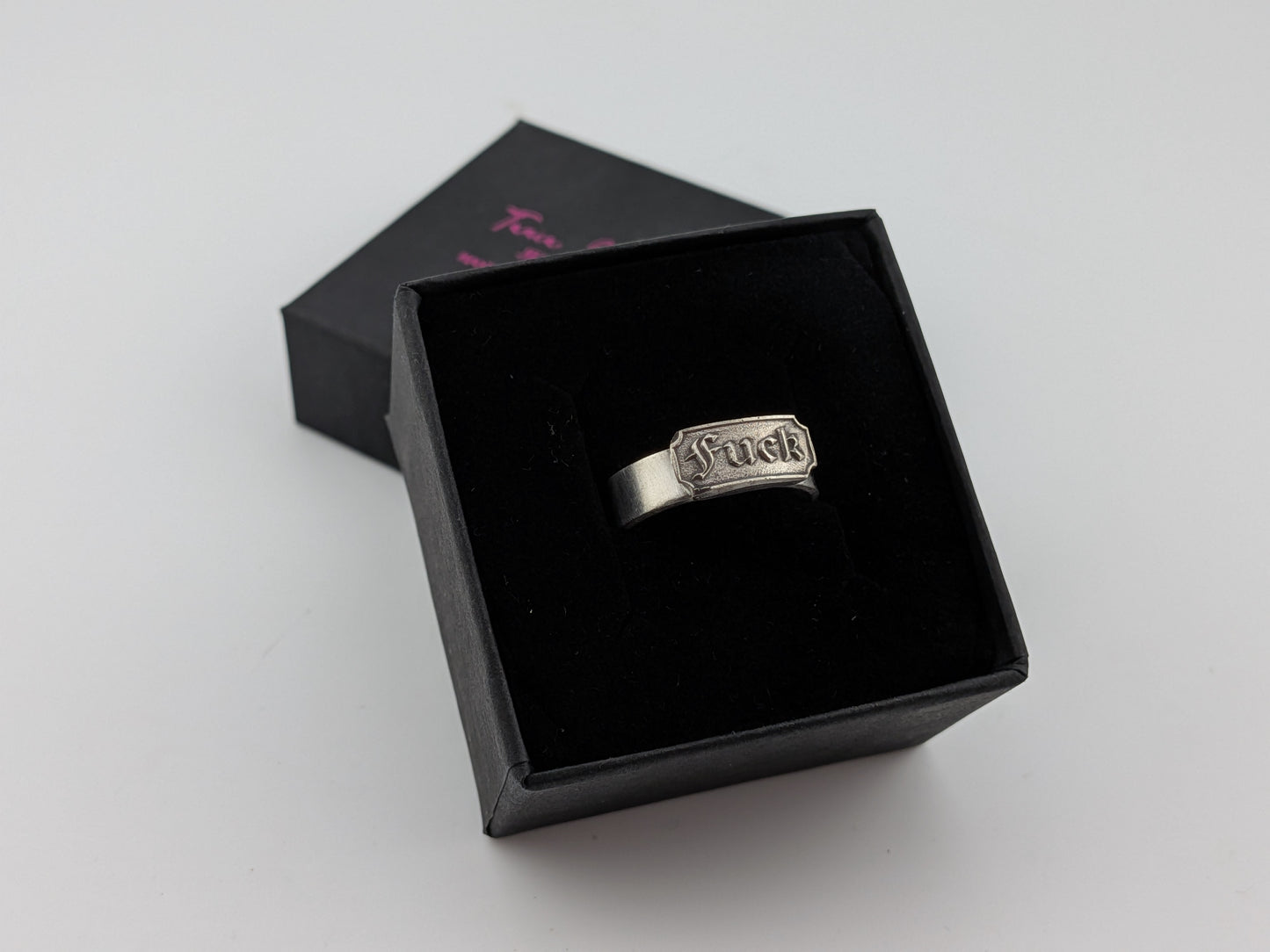 Sterling Silver F*ck Ring