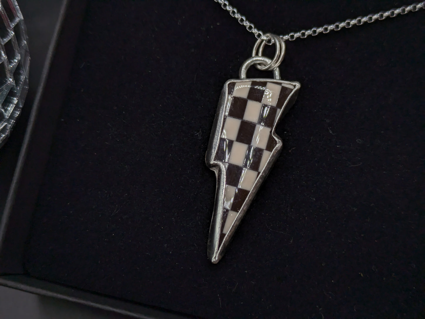 Checkerboard Bolt Pendant