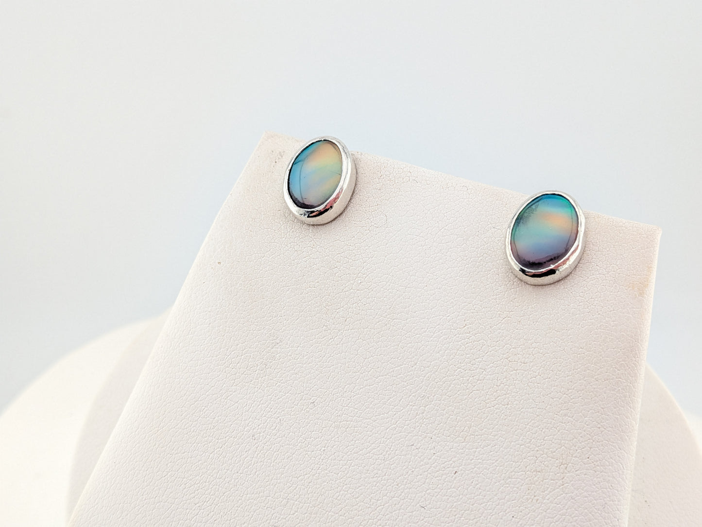 Green Aurora Opal Studs