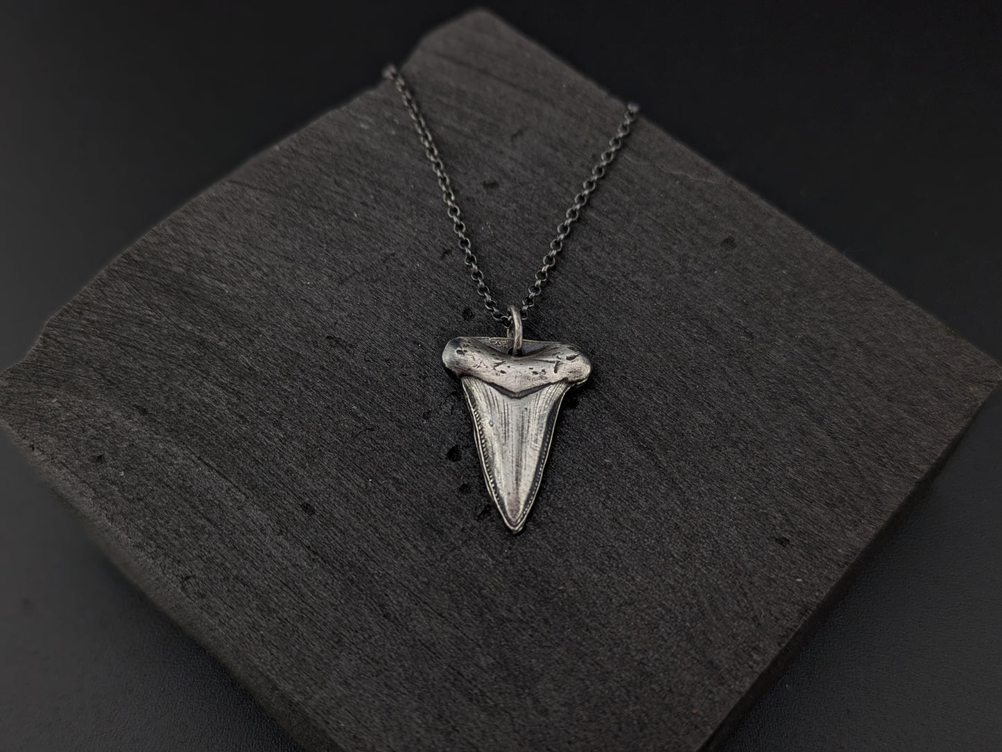 Sterling Silver Shark Tooth Pendant