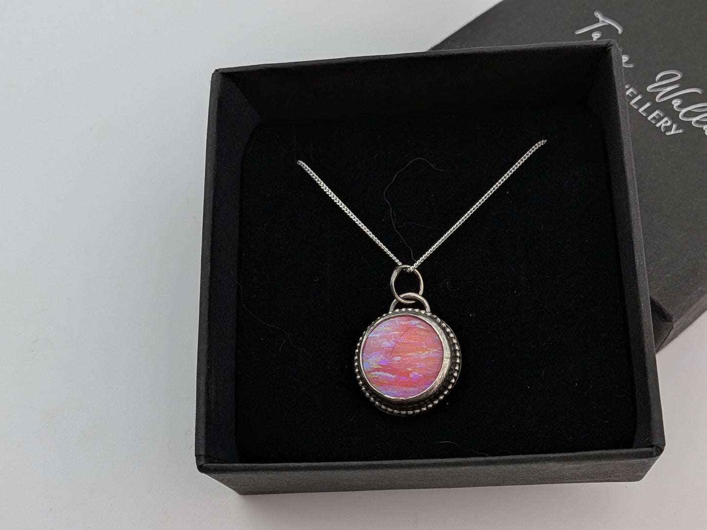 Neon Pink Bello Opal Pendant