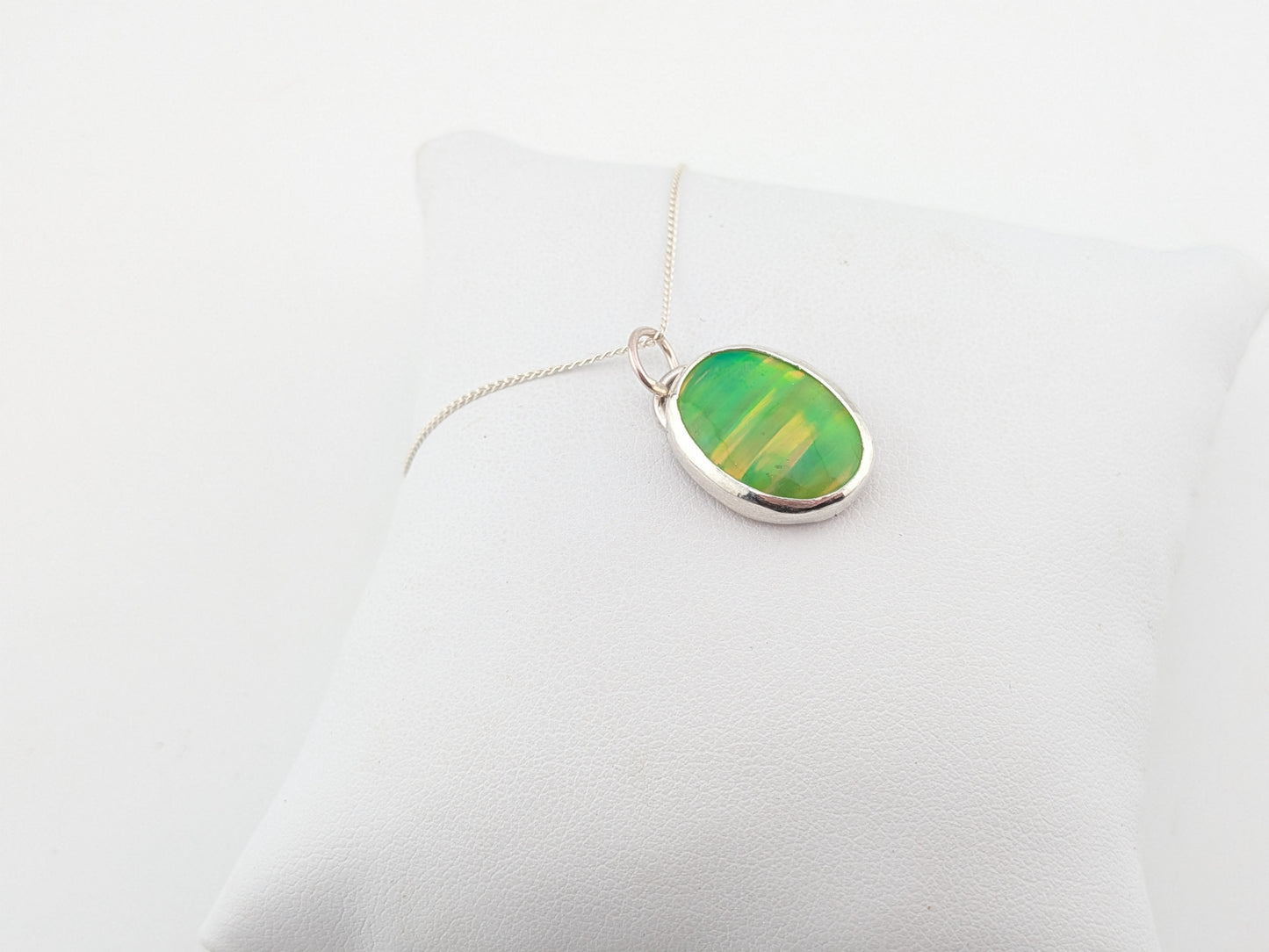 Juicy Green Bello Opal Pendant