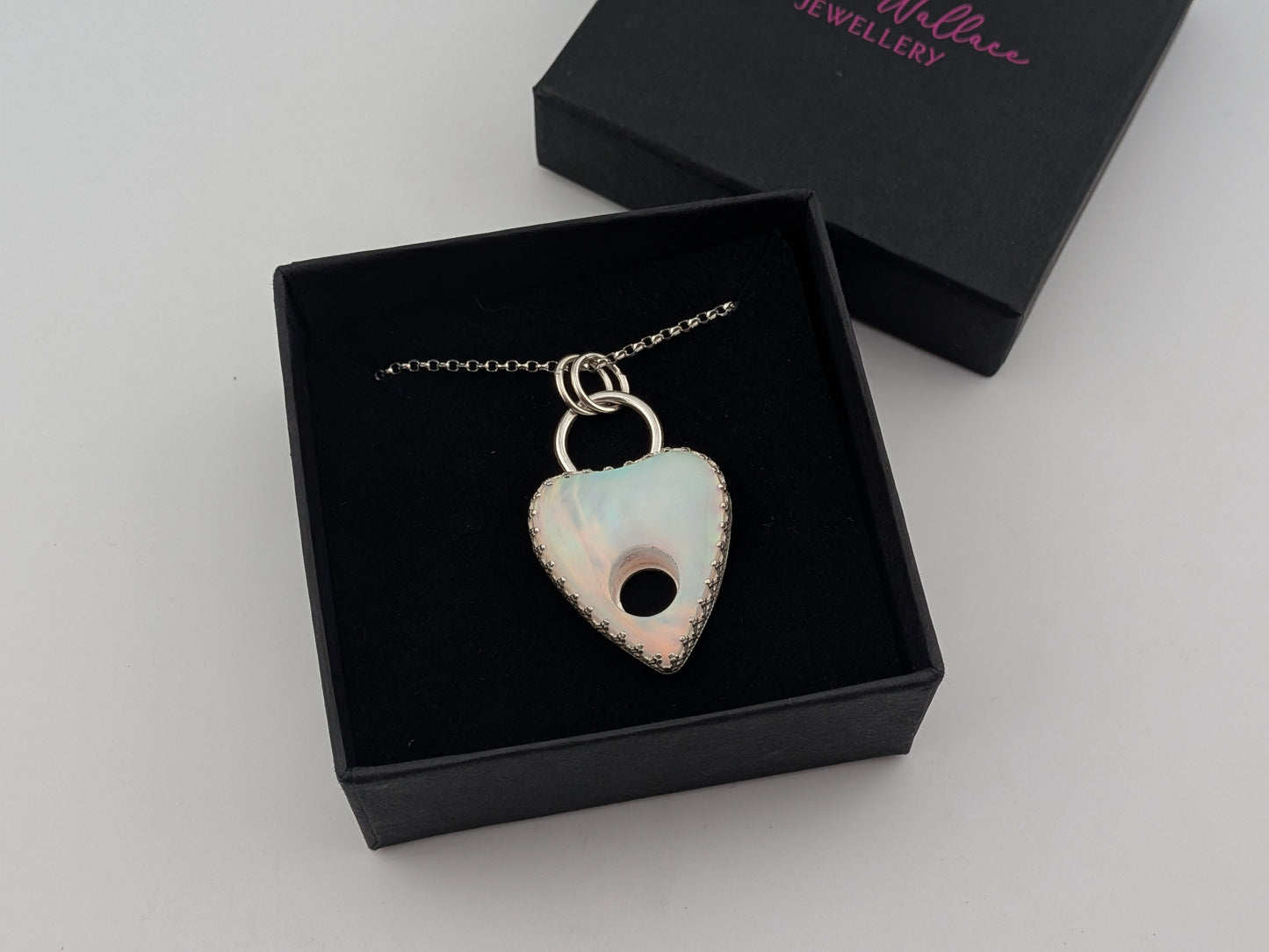 Aurora Opal Planchette Pendant