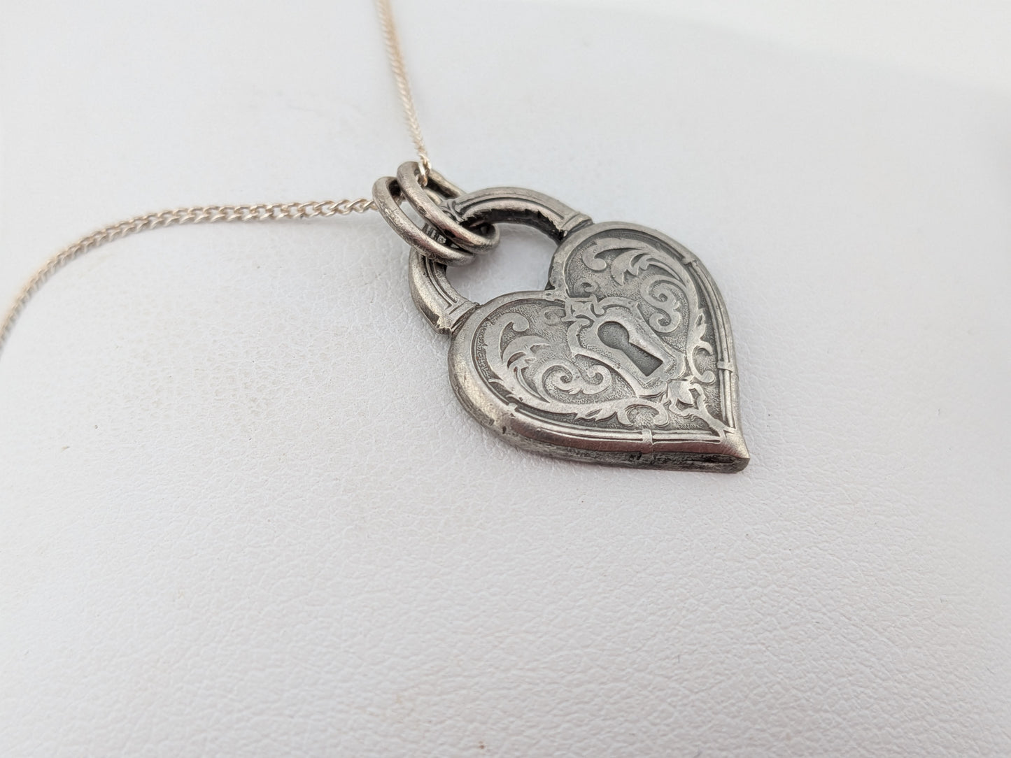 Heart Shaped Padlock Pendant