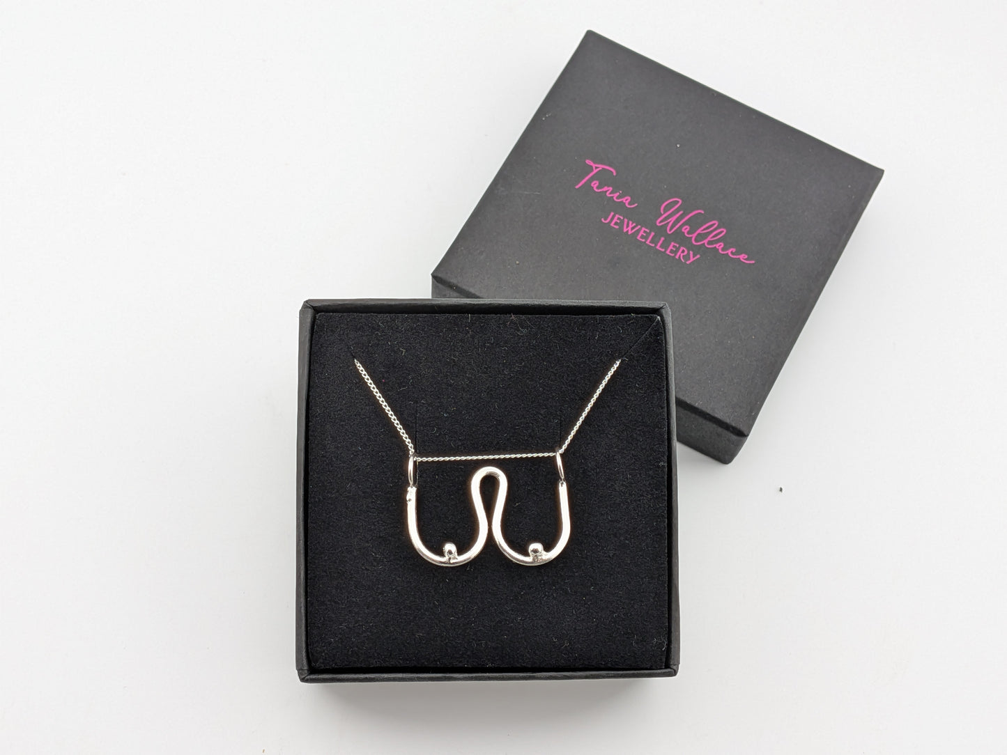 Sterling Silver Boobs Pendant